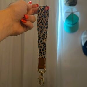 Cheetah print wristlet